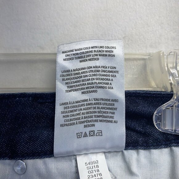 Style & Co Mid-Rise Tummy Control Stretch Short Woman Sz 16WP Blue New Boot Leg - Picture 11 of 12